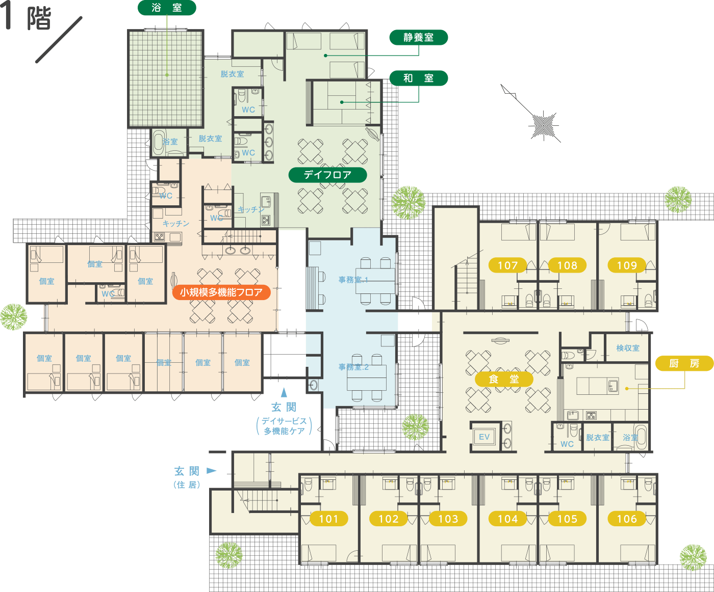 シルバーハウスさわやか苑 長岡藤沢1F