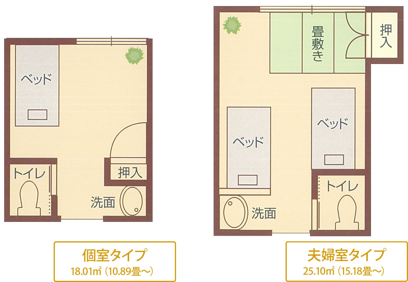 シルバーハウスさわやか苑 長倉個室・夫婦室