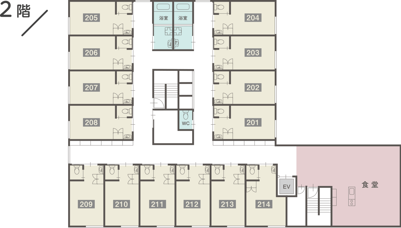 シルバーハウスさわやか苑 鳥屋野2F