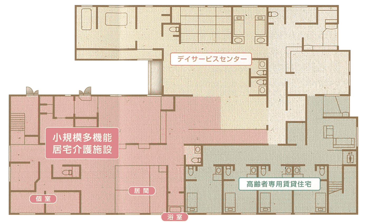 多機能ケアセンターさわやか苑 柏崎春日［見取り図］